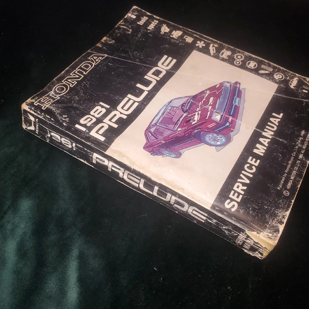 1981 Honda Prelude OEM Service Manual 6169202 Honda Motor Co.‎ Printed In Japan